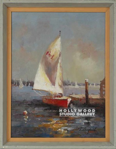 19X15 MOODY SAILBOAT CNVAS/DBL TAN