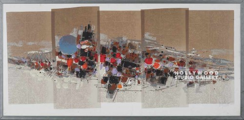 25X51 HAYSLETTE BROWN ABSTRACT