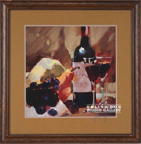 25X25 HILL PORT & PEAR-WINE/BRN WD