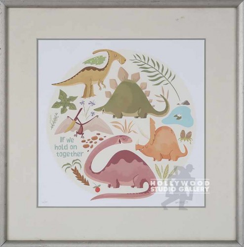 18X18 LEE KID DINOSAUR ICONS/ BLUSH