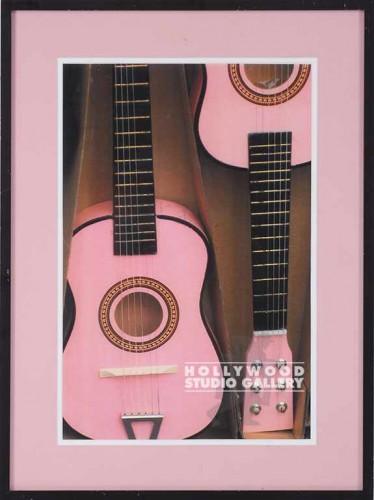 20X15 2 PNK. GUITARS PHOTO
