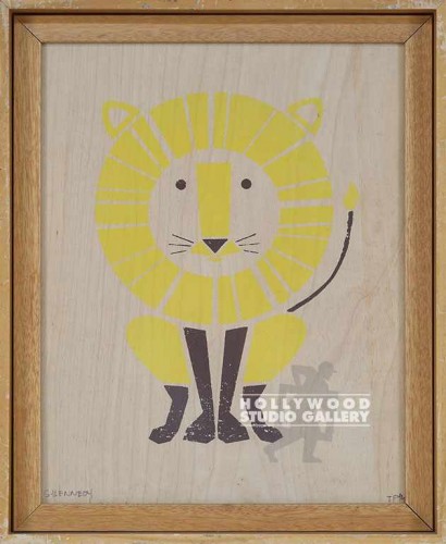 15X13 KENNEDY GRAFIC LION-WOOD/DBL