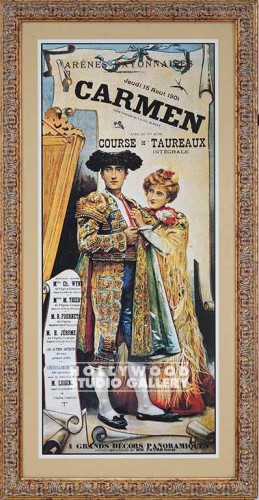 31X16 "CARMEN" OPERA POSTER/GLD FRM
