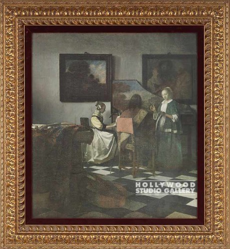 36x33" Vermeer Print/"The Concert"