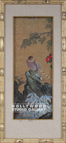 29X13 TRAD JAPAN` BIRD/GOLD BAMBOO