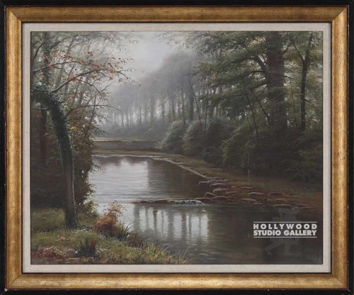 32X38 RESCH FOGGY TREESCAPE/BRN-GOL