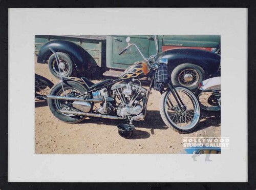 24X33 MOTORCYCLE-OLD TRUCK FOTO/BLK