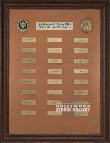 31X23 POLICE PLAQUE/BRASS NAME PTES