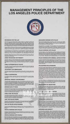 30X17 MANAGEMENT PRINCIPALS/POLICE