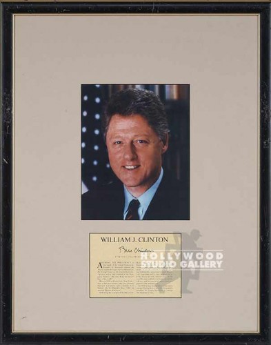26X21 WILLIAM CLINTON/PRT.& BIO