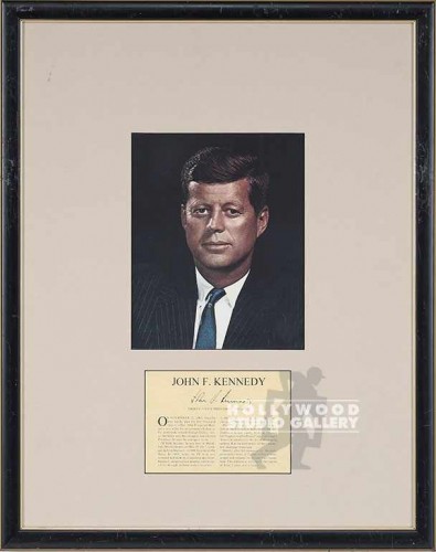26X21 JOHN F.KENNEDY/PRT.& BIO