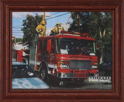 14X17 FIRE ENGINE #89/JJ/BRWN FRM