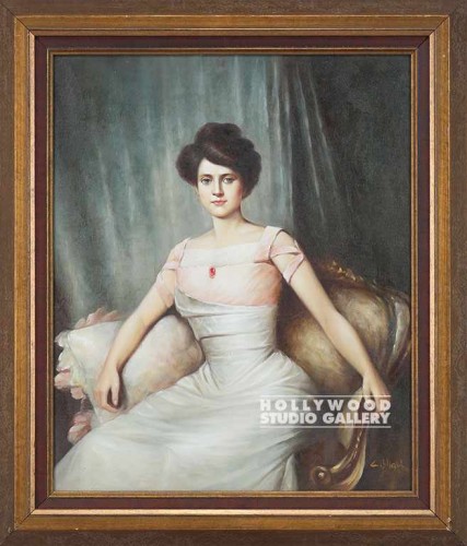 30X26 SHARI VICT.LADY PORTRAIT-SOFA