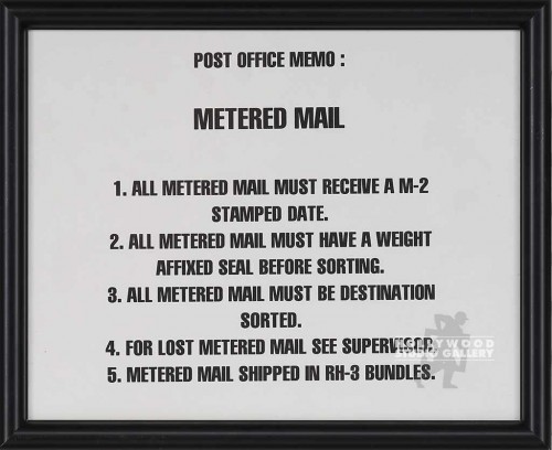 8 X 10 "ATTENTION" POSTAL SIGN