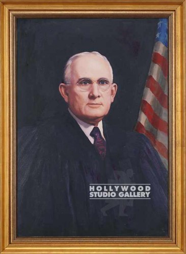 44X32 JUDGE W/FLAG GOLD ORNATE FRM