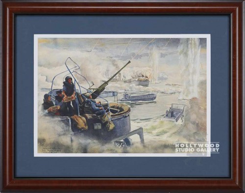 29X37 THE EVENING VISIT-NAVY WC/WD