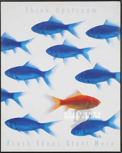 30x24" THINK UPSTREAM POSTER/BLACK