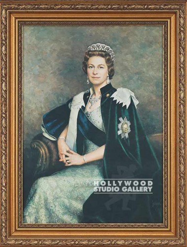 31X24 QUEEN ELIZABETH II/ORN. GOLD