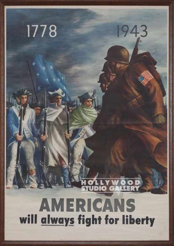 42X30 WW II 1778 1943 AMERICANS/WD