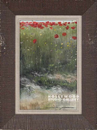 12X9 SEGUER RED POPPIES FIELD/BROWN