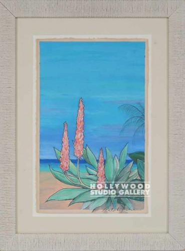 20x15 RF ORIG.TROP.PINK FLOWER/LT