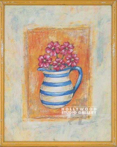 10X8 PHANG STRIPED PITCHER/YEL.FRAM