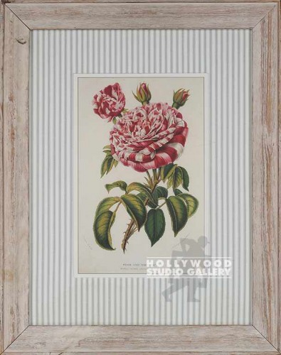26X20 BOTANICAL-STRIPED MAT/WH.WASH