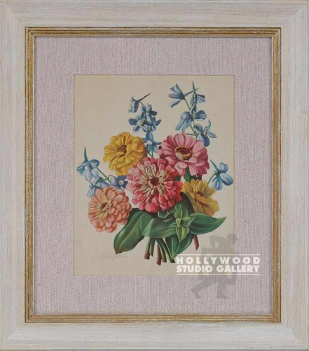 17X15 VINT. BOTANICAL/ CREAM FRAME