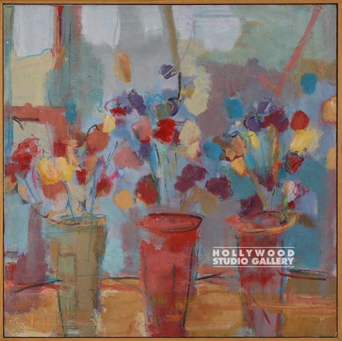 41x41 DESMOND ORIG.AVG.FLORAL CANVS