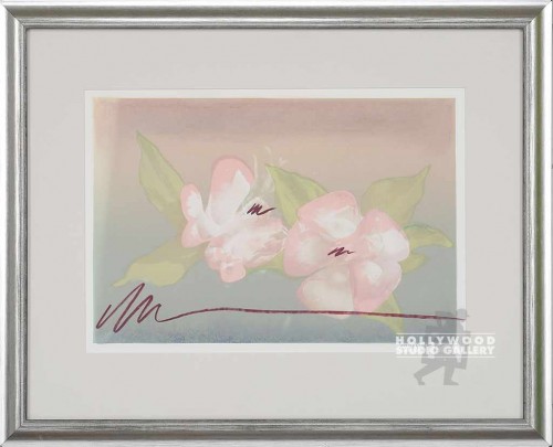 23X28 SINGLETON 80`S PINK FLORAL/WD