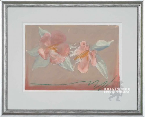 23X28 SINGLETON 80`S PINK FLORAL/WD