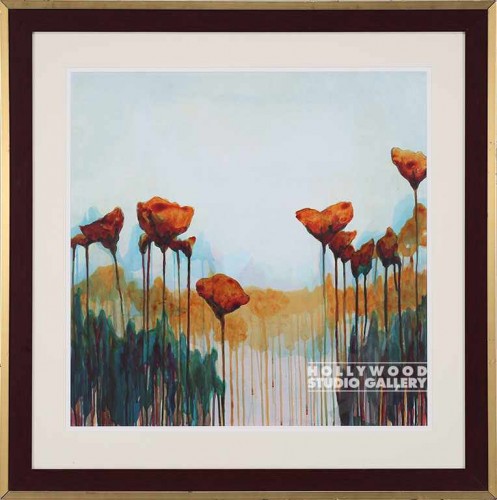 41X41 BURNS POPPY 2-DRIPPY/WD W/GLD