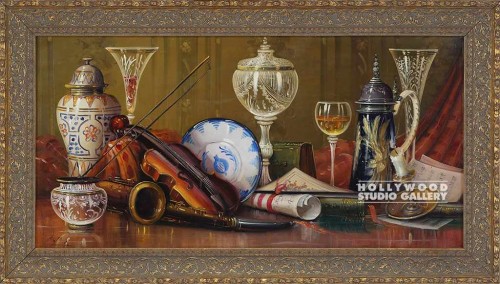 24X42 MICHEL EURO.STILLIFE/ORN.GOLD