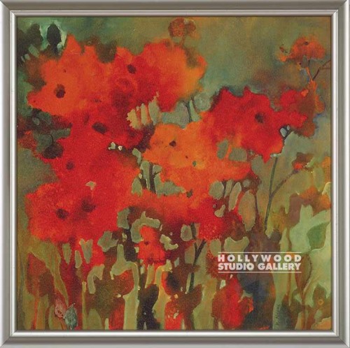 22X22 ABRAMS ORANGE FLOWER (S)/ALUM