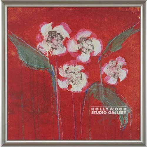 22X22 HARRIS ORCHID STUDY III-RED/