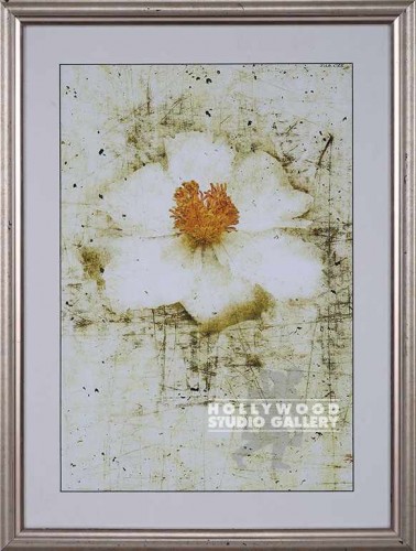 31X23 LANDRETH WHITE PEONY/SILVER