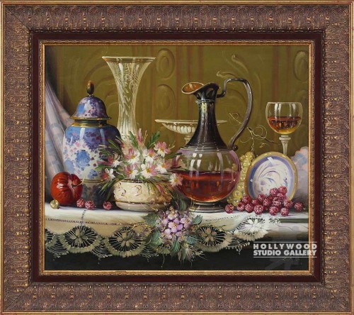 27X31 MICHEL EURO.STILLIFE/ORN.GOLD