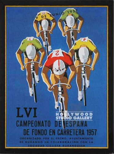 43X32 VINT.BICYCLE RACERS-BLU/ BLK