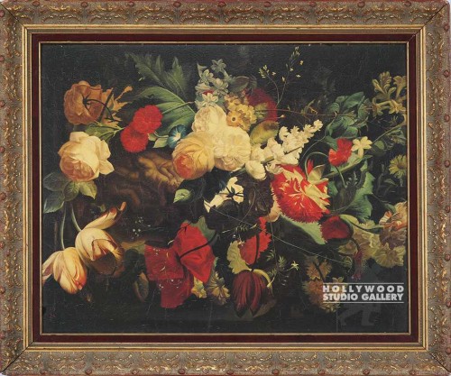 41X34 LEE FLEMISH BOUQUET DARK FLOR