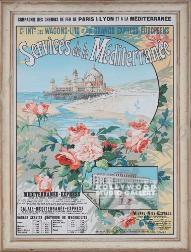 42X32 MEDITERRANEE TRAVEL/WHITEWASH