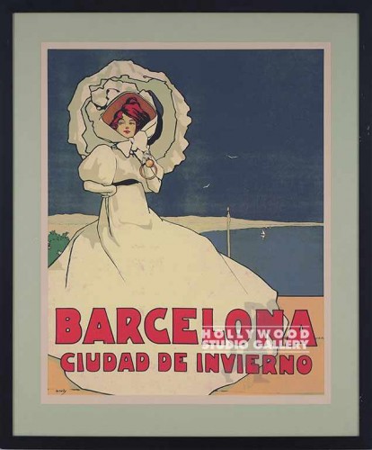 39x32 "Old" Barcelona Lady Ad/ CIA