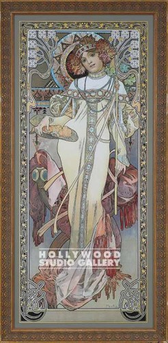 48X24 NOUVEAU LADY-HARVEST/TAN ORN