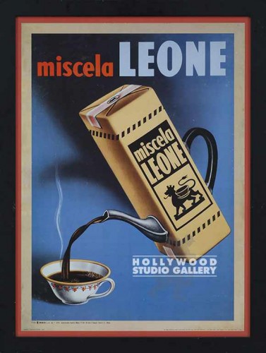 25X19 MISCELA LEONE VINT.COFFEE AD