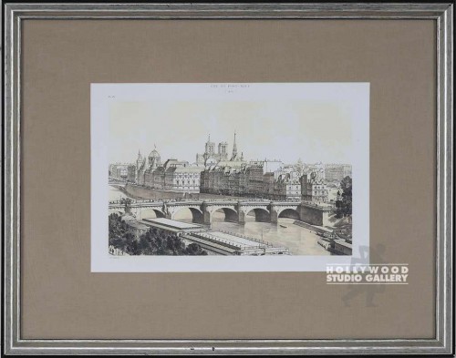 17X22 ANTQ. PARIS LITHO-PONT NEUF