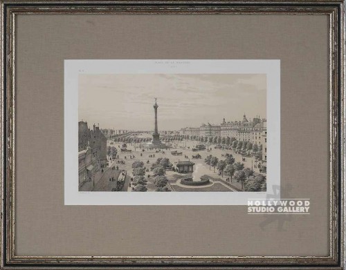 17X22 ANTQ.PARIS LITHO-PLACE/BASTIL