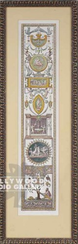 37x13 Antique Vertical Engraving