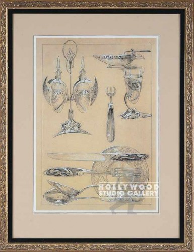22X18 MUCHA/STUDIES I/SILVERWARE