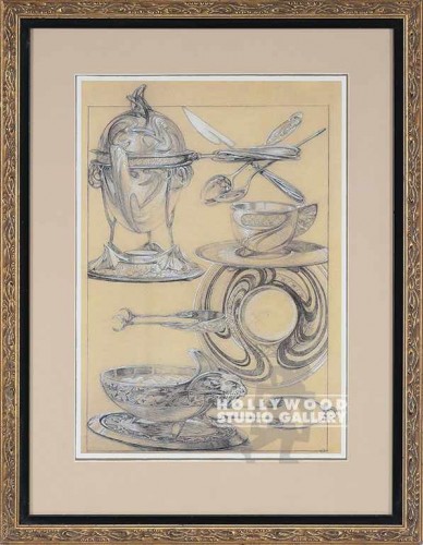 22X18 MUCHA/STUDIES II/SILVERWARE