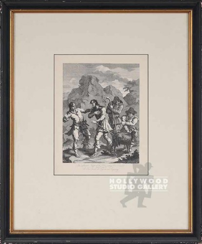 22X18 DON QUIXOTE/SLAVES ENGRV/ BLK