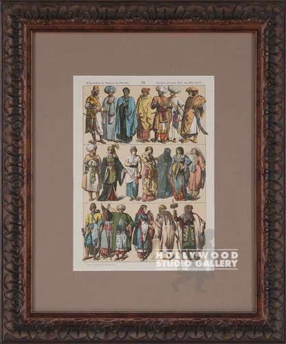 18X15 BRWN FRM/ARABIC COSTUMES(83)